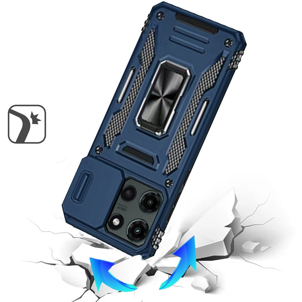 Tough Metal Ring Shockproof Sliding Camera Window Hybrid Armor Rugged Anti Slip Heavy Duty Grip