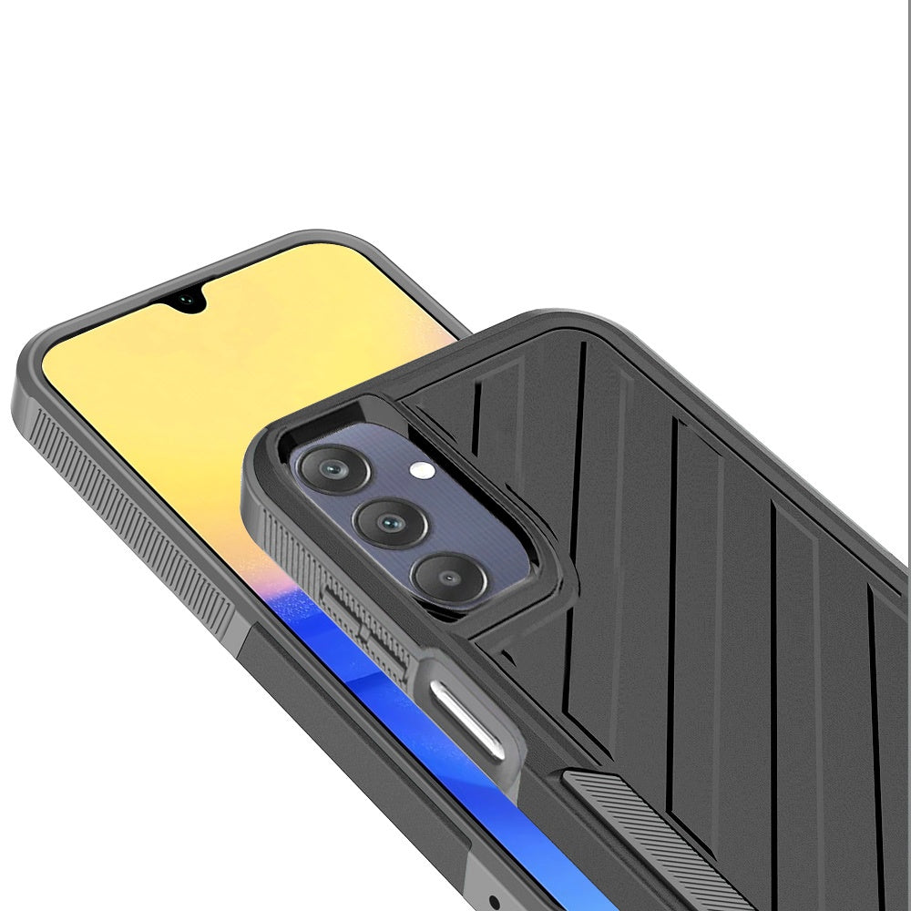 For Samsung Galaxy A36 Hybrid lined shockproof dual layer Rugged 2in1 Hard PC & Silicone TPU Non Slip Textured Tough Armor Case Cover