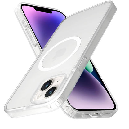 For Apple iPhone 15 Pro MagSafe Compatible Case Hybrid Soft TPU Bumper Hard Translucent Matte Back Slim Shockproof Case Cover