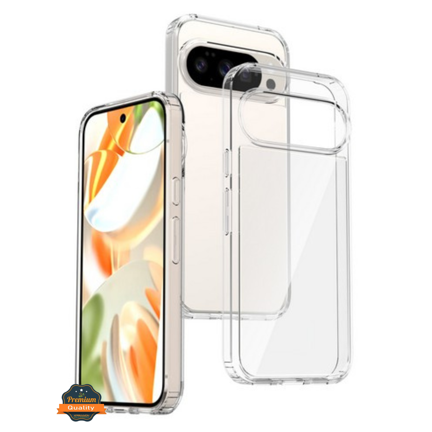 For Google Pixel 10A Crystal HD Clear Back Hybrid Case TPU Bumper Frame Slim Shockproof Hard Defender Case Cover Clear