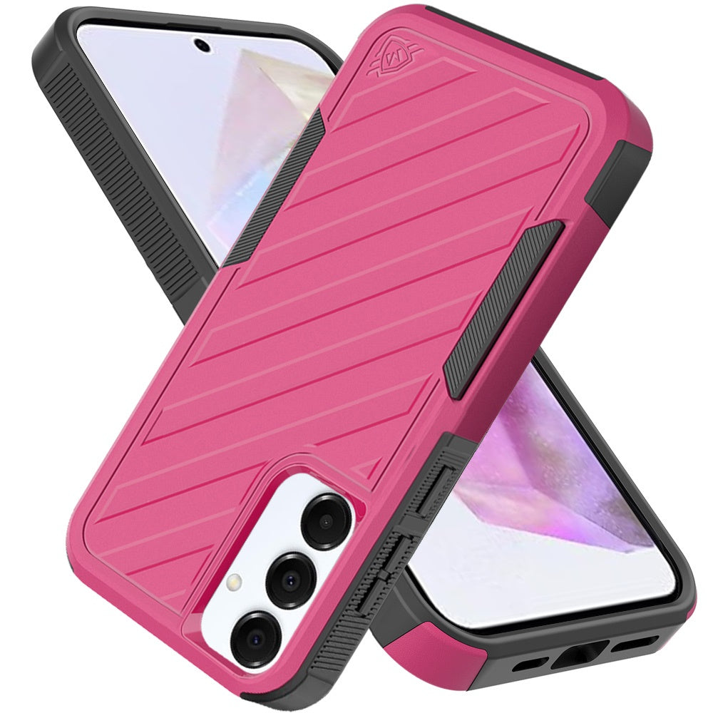 Phone Case for Samsung Galaxy A56 / A36 Rugged Shockproof Dual Layer Lined Armor Heavy Duty Impact Resistant Protective Grip Durable Everyday Protection Cover