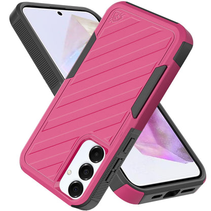 Phone Case for Samsung Galaxy A56 / A36 Rugged Shockproof Dual Layer Lined Armor Heavy Duty Impact Resistant Protective Grip Durable Everyday Protection Cover