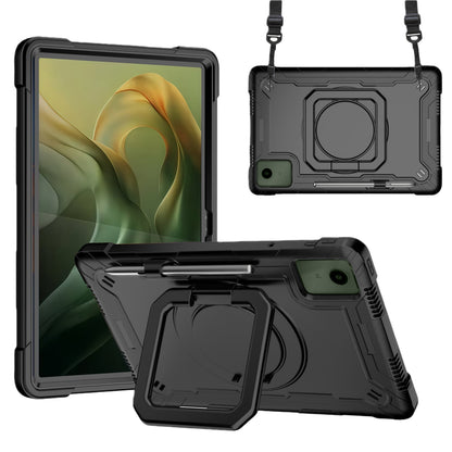 360 Rotating Kickstand Hybrid Rugged Shockproof Armor Dual Layer Hard PC Soft TPU Drop Protection with Strap
