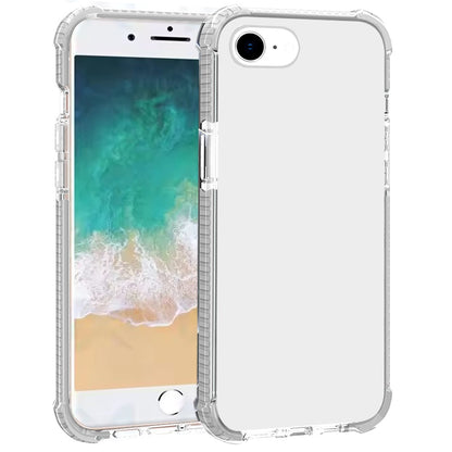 For Apple iPhone 17E /16E Hybrid Transparent Acrylic Rubber Gummy Hard PC Silicone TPU Color Bumper Frame Shockproof Case Cover White