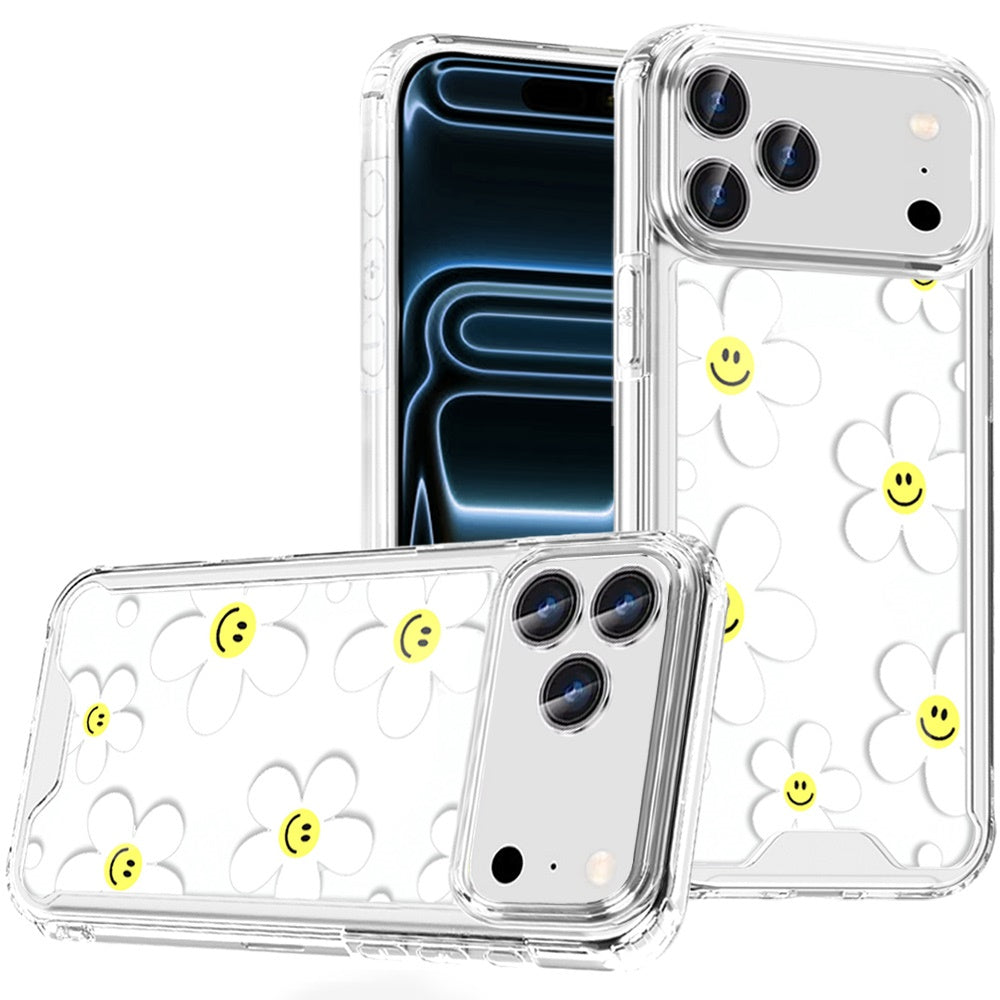 For Apple iPhone 17 Pro Max (6.9") Beautiful TPU Design, Slim Shockproof Soft Cover for Women and Girls, Stylish Protective Case Cover