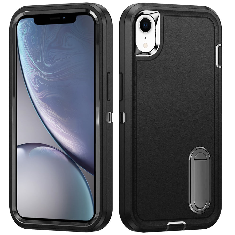 3in1 Tough Rugged Kickstand Shockproof Armor Grip Heavy Duty Drop Resistant Protective Hybrid