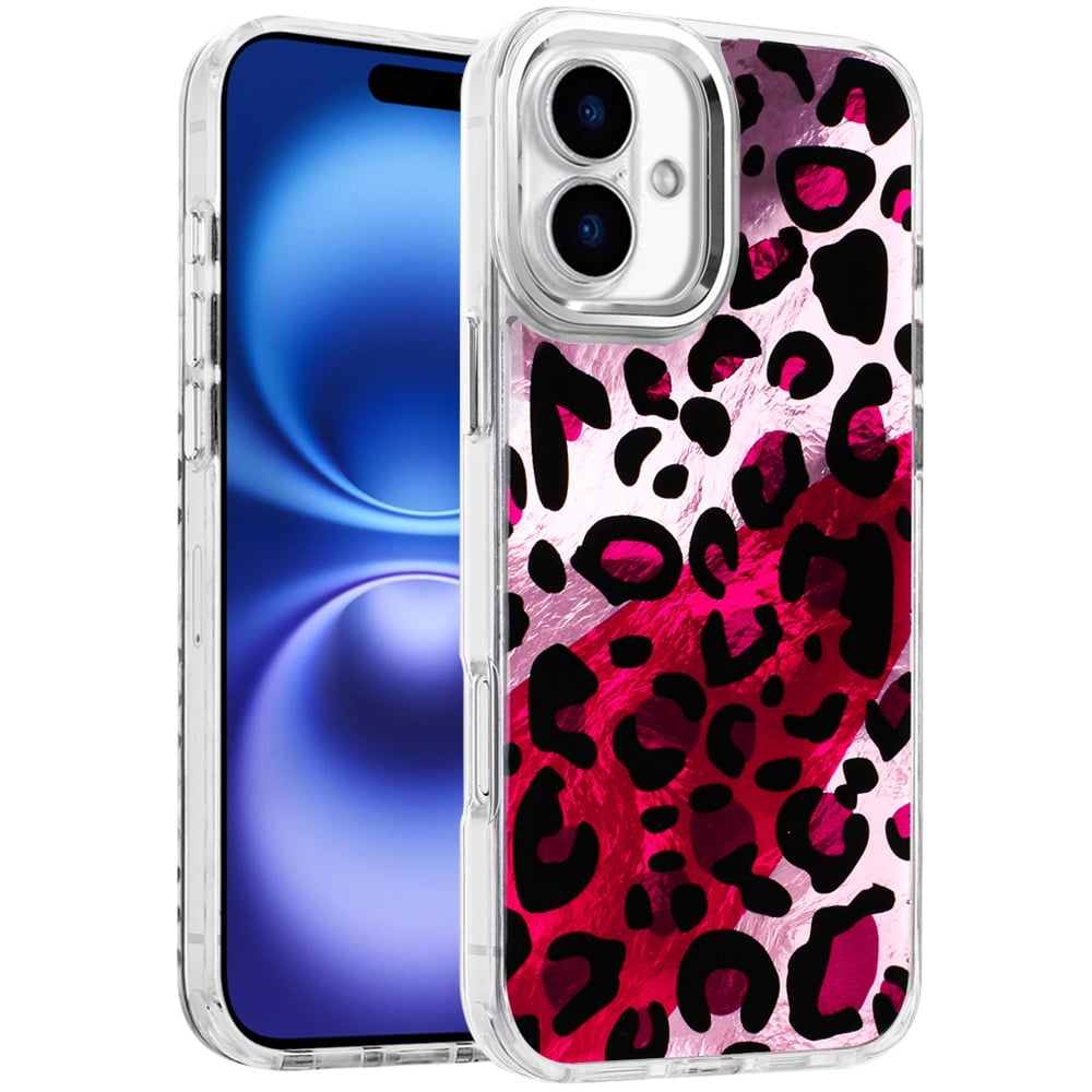 For Apple iPhone 17 (6.3") Fashion Beautiful Epoxy Design Hybrid Fashion Stylish TPU Protective, Shockproof Hybrid PC Case Cover