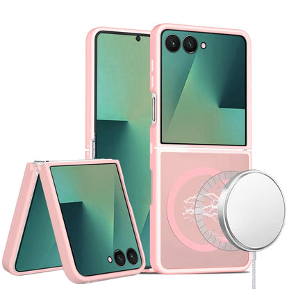 For Samsung Galaxy Z Flip 7 MagSafe Compatible Case Hybrid Soft TPU Bumper Hard Translucent Matte Back Slim Shockproof Case Cover