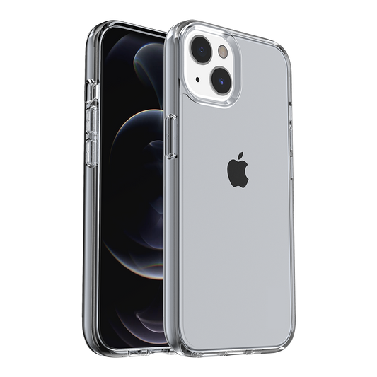Phone Case for Apple iPhone 14/13 Shockproof Thick 3mm Clear Heavy Duty Drop Resistant TPU Reinforced Corner Protective Transparent Durable Cover Smoke