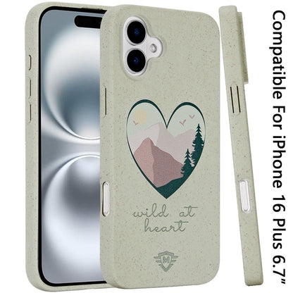 For Apple iPhone 16 Plus Biodegradable Eco Friendly Slim Design Shockproof Protection Lightweight Durable Secure Grip Sustainable Material Case Cover Surfing Paradise