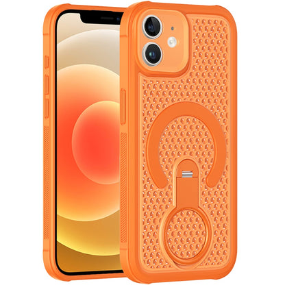 Phone Case for Apple iPhone 12 /12 Pro Magnetic Honeycomb Hybrid Rugged Armor Ring Kickstand Dual Layer Shock Absorbing Hard PC Soft TPU Cover
