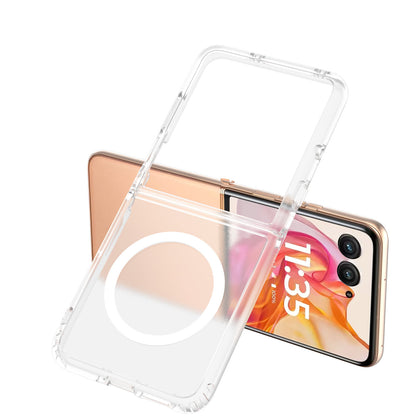 For Motorola Razr 2024 Magnetic Case Hybrid Soft TPU Rubber Bumper Hard Translucent Matte Back Slim Shockproof Case Cover