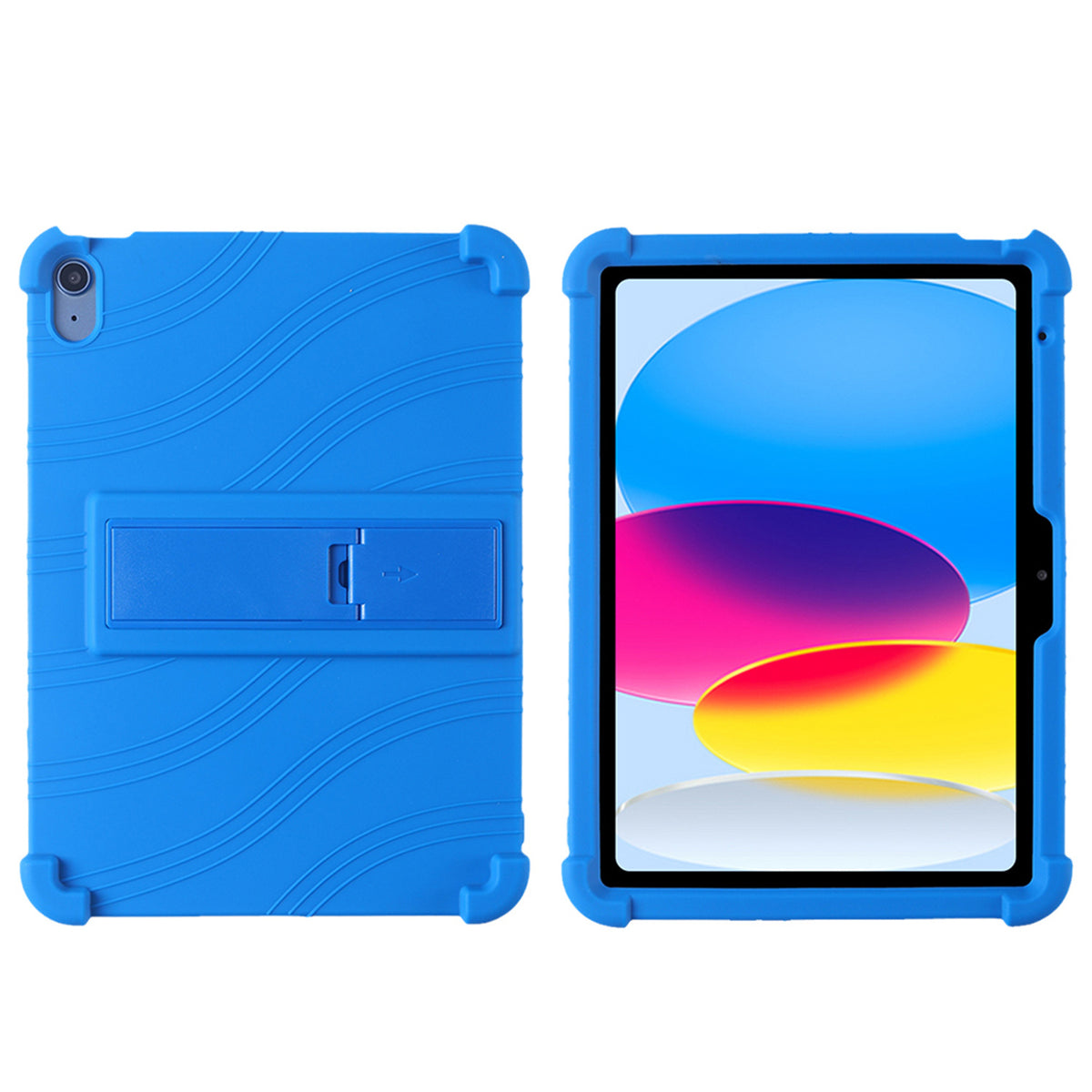 Tablet Case for iPad (A16) 11th /10th Gen 2025/2022 (10.9") Thick Shockproof Silicone Heavy Duty Rugged Hybrid Full Body Drop Protection Detachable Stand Cover