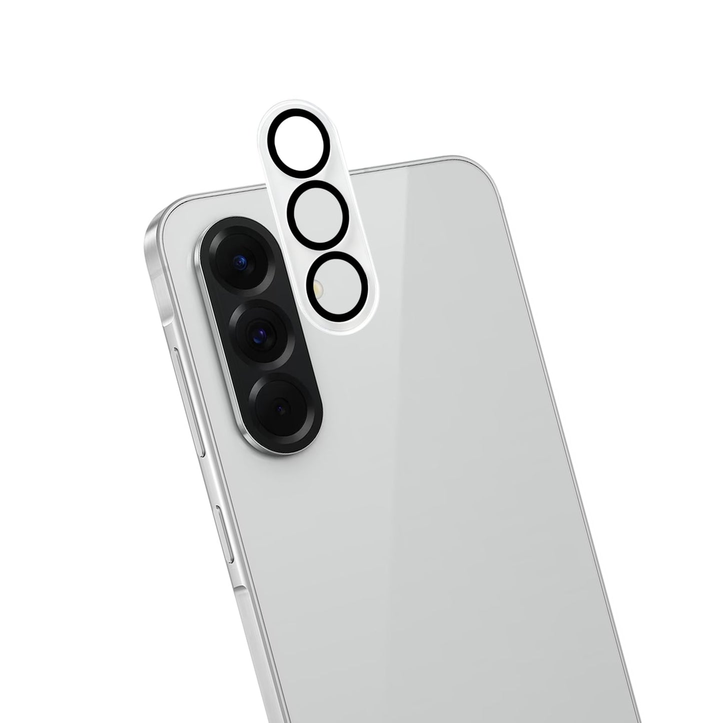 Camera Lens Protector for Samsung Galaxy A27 Camera Lens Protector Tempered Glass Transaprent Black Edge Case-Friendly Ultra-Thin Clear