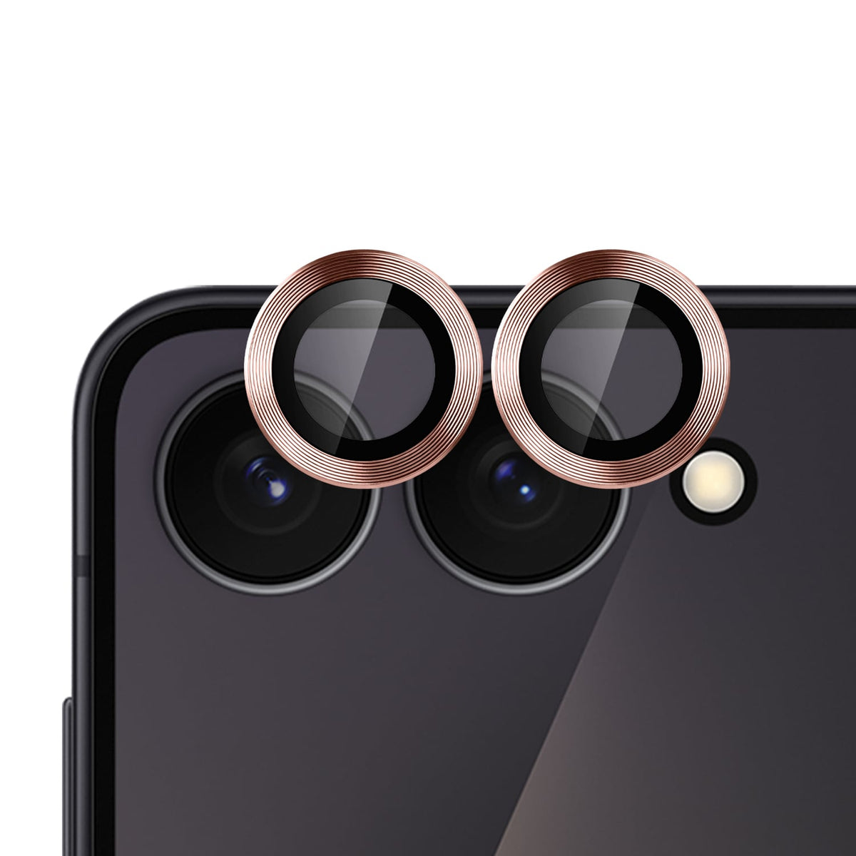 Camera Lens Protector for Samsung Galaxy Z Flip 8 Camera Lens Protector Tempered Glass Metal Frame Scratch Resistant HD Clear Precision Fit