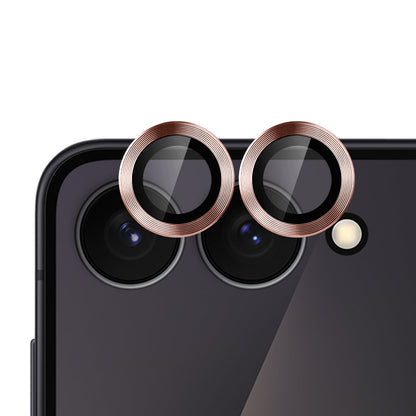 Camera Lens Protector for Samsung Galaxy Z Flip 8 Camera Lens Protector Tempered Glass Metal Frame Scratch Resistant HD Clear Precision Fit