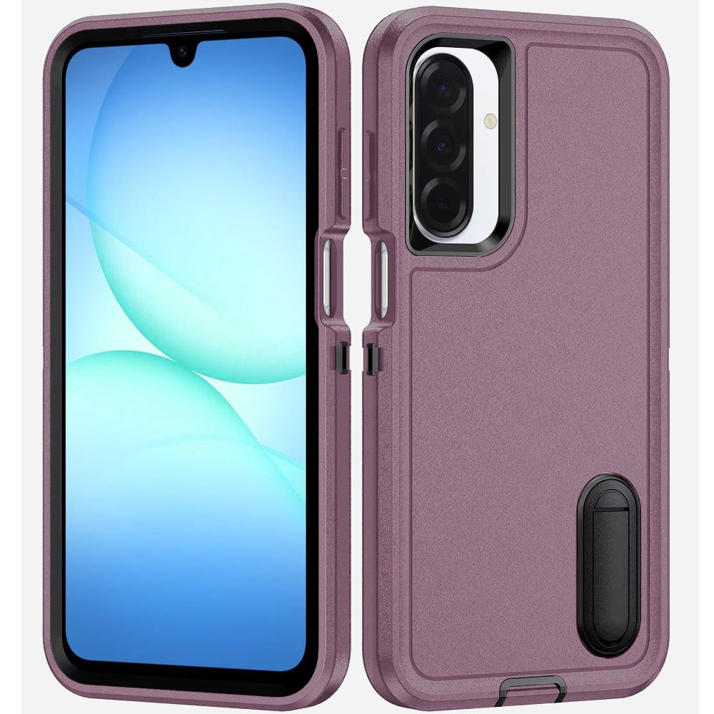 Phone Case for Samsung Galaxy A17 5G 3in1 Tough Rugged Kickstand Shockproof Armor Grip Heavy Duty Drop Resistant Protective Hybrid Cover