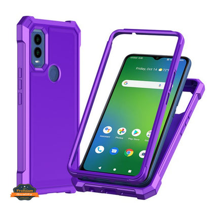 For Cloud Mobile Stratus C8 Full-Body Dual Layer Hybrid Case Slim, Drop-Proof TPU Hard PC, Durable Corner Front Bumper Protector Case Cover