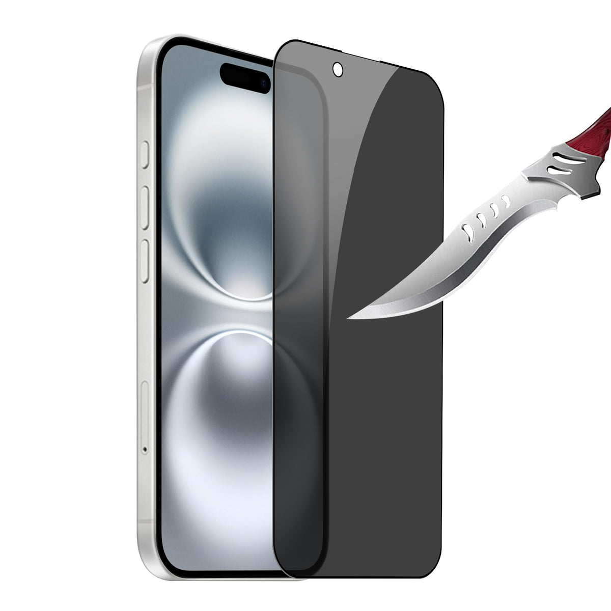 Screen Protector for Apple iPhone 18 Pro Tempered Glass Screen Protector Privacy Anti-Spy Anti Peeping 9H, Black Screen Guard Easy to Install Cover Black