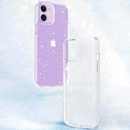 For Samsung Galaxy A16 5G Glitter Sparkle Bling Shiny Thin Slim PC Hybrid Shockproof Rubber Silicone Soft TPU Gel Protective Case Cover