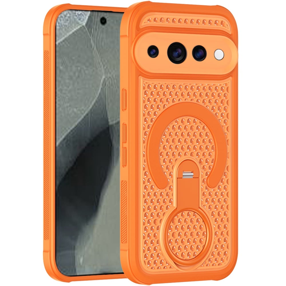 Phone Case for Google Pixel 11 Pro XL Magnetic Honeycomb Hybrid Rugged Armor Ring Kickstand Dual Layer Shock Absorbing Hard PC Soft TPU Cover