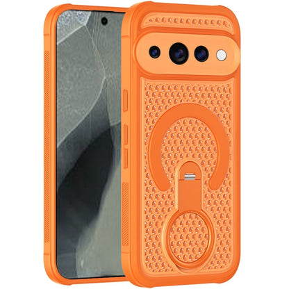 Phone Case for Google Pixel 11 Pro XL Magnetic Honeycomb Hybrid Rugged Armor Ring Kickstand Dual Layer Shock Absorbing Hard PC Soft TPU Cover