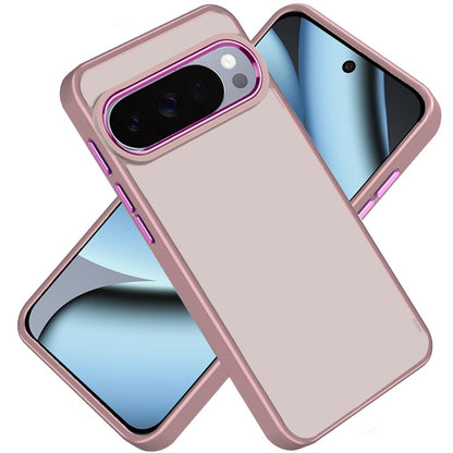 Phone Case for Google Pixel 11 Pro XL Polished Acrylic Hybrid TPU Slim Shockproof Metal Button Thick Durable Grip Camera Protection Anti-Scratch Cover