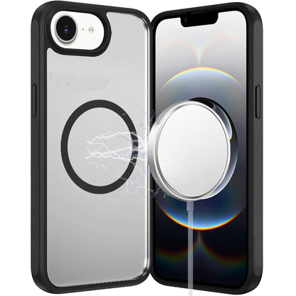 Magnetic Circle HQ Transparent Clear TPU Thick 2.0mm Frame Hybrid Shockproof Protector