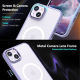For Apple iPhone 15 Plus (6.7") Compatible with MagSafe [Strong Magnetic] Slim Translucent Matte Back Shockproof  Phone Case Cover