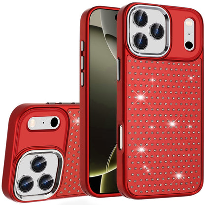 Phone Case Cover for Apple iPhone 18 Pro /17 Pro Bling Diamond Metallic, Full Sparkle Chrome Edged Hybrid Protective Shockproof Cover