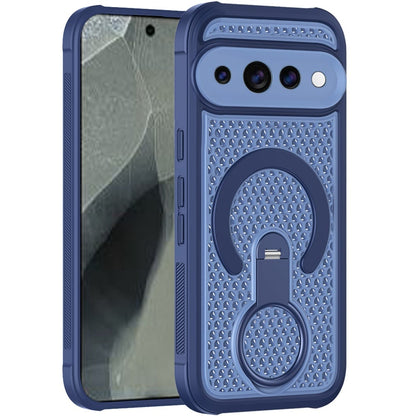 Phone Case for Google Pixel 11 Pro XL Magnetic Honeycomb Hybrid Rugged Armor Ring Kickstand Dual Layer Shock Absorbing Hard PC Soft TPU Cover