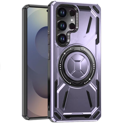 For Samsung Galaxy S26 Ultra Hybrid Magnetic Ring and 360° Rotational Kickstand with MagSafe Compatible, Military Grade Drop Protection Case Cover