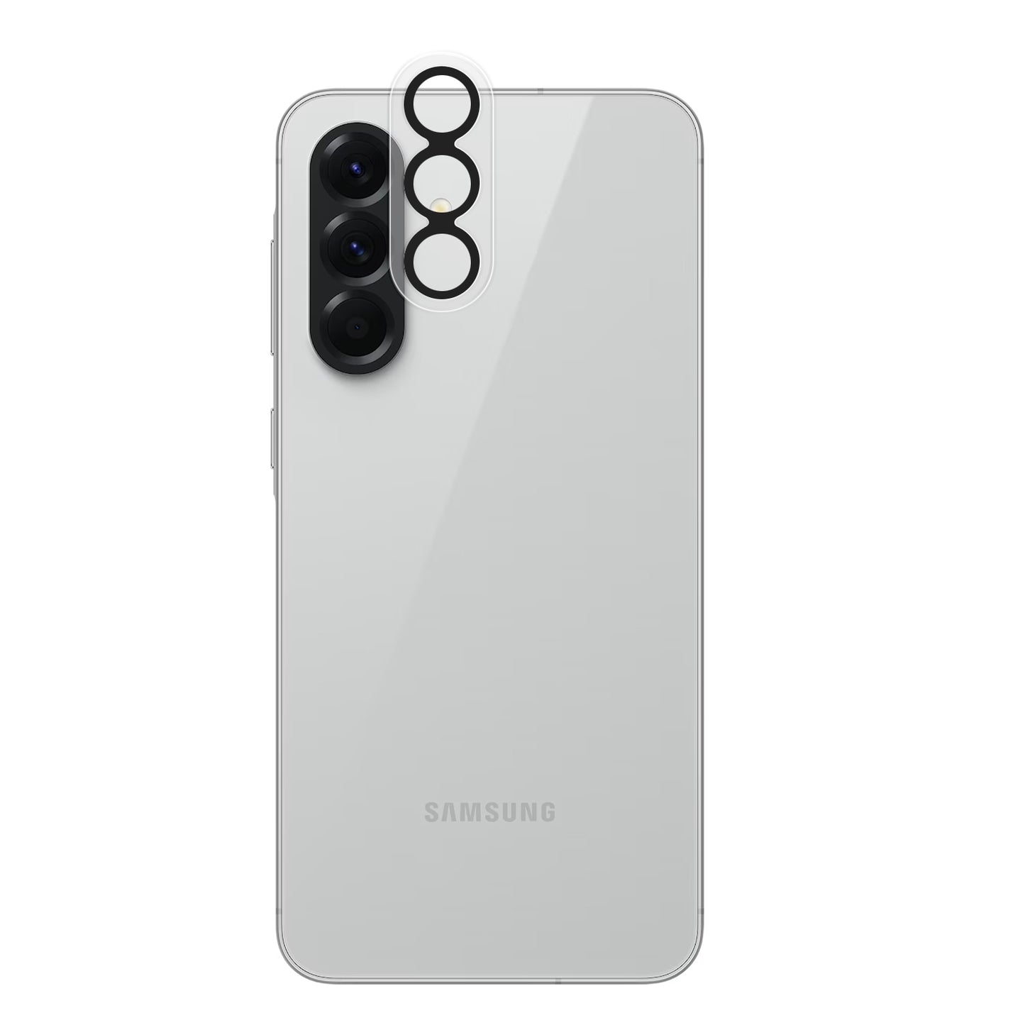 For Samsung Galaxy A37 Camera Lens Protector HD Clear 2.5D Tempered Glass with Black Edge, Case-Friendly, Ultra-Thin, Easy to Install Protector Clear Black