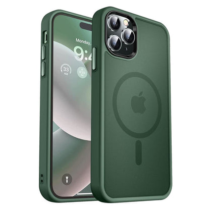 Phone Case Cover for Apple iPhone 17E /iPhone 16E Hybrid Strong Magnetic Circle Slim Fit Translucent Matte Back TPU Shockproof Design Cover
