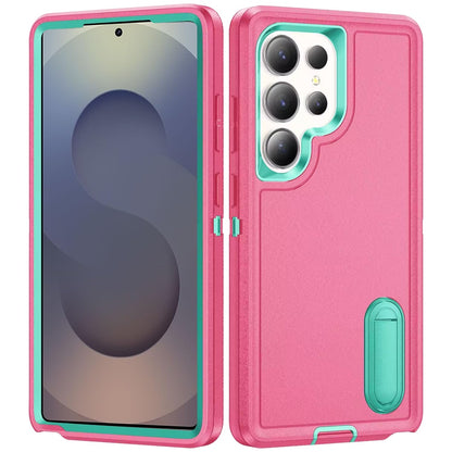 For Samsung Galaxy S26 Ultra Hybrid 3 Layers Hard 3in1 Shockproof with Kickstand Heavy Duty Hard TPU Rubber Anti-Drop Case Cover