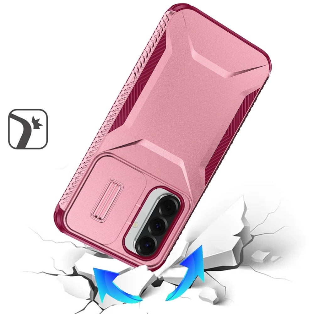 Phone Case for Samsung Galaxy A27 Shockproof Hybrid Rugged Grip Camera Window Guard Window Protective Heavy Duty Slim Textured Design Cover