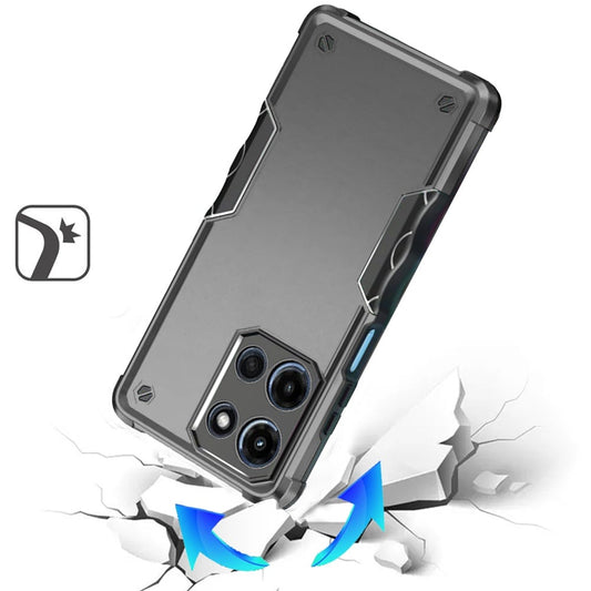 Phone Case for Motorola Moto G Stylus 5G 2026 /2025 Shockproof Rugged Hybrid TPU Anti-Slip Grip Armor Military Grade Drop Resistant Shock-Absorbing Impact Cover Gray