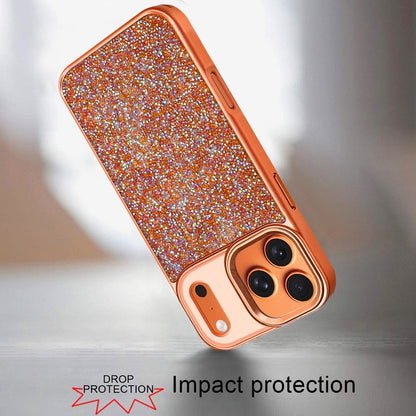 Crystal Glass Bling Diamond Metallic Edge Shockproof Durable Protective Clear Hybrid Stylish Premium Design