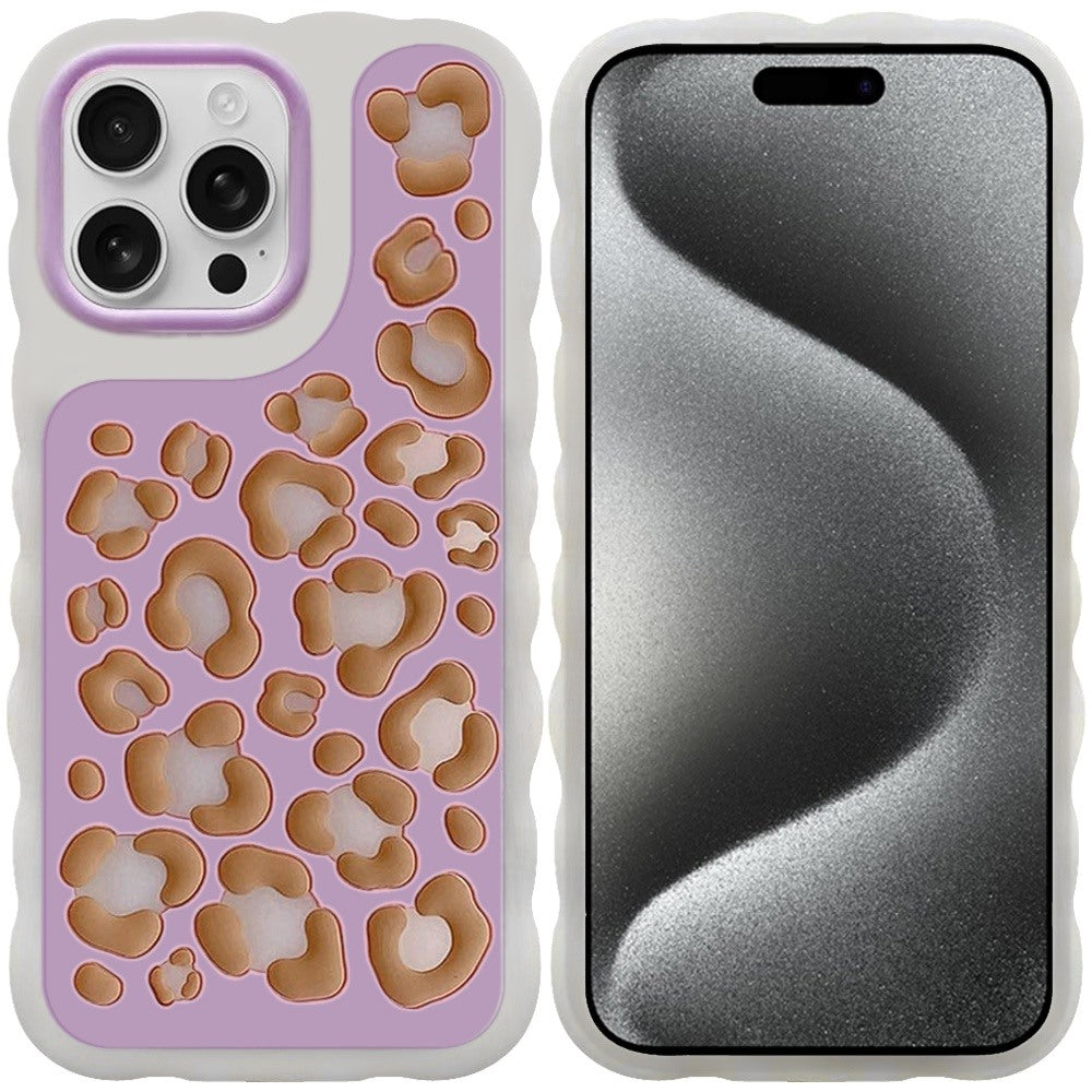 Phone Case for iPhone 15 Pro Fashionable Silicone Textured Decorative Design Pattern Protective Rubber TPU Hybrid Protection Cover