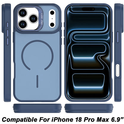 Phone Case for Apple iPhone 18 Pro Max/ 17 Pro Max Premium Matte Magnetic Camera Stand Hybrid Shockproof Rugged Protective Anti Scratch Durable Grip Metal Buttons Cover