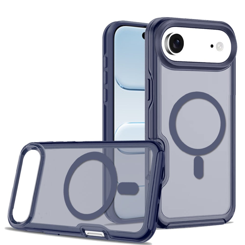 For Apple iPhone 17 Air (6.6") Slim & Durable Compatible with MagSafe Hybrid Shockproof Glossy Oil Protective Dual Layer TPU + PC Case Cover