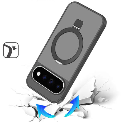 Magnetic Ring Stand Full Rotation Matte Shockproof Grip Anti Slip Durable Camera Protection Hybrid