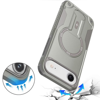 For Apple iPhone 17 Air (6.6") Magnetic Invisible Kickstand Holder with Magsafe, Slim Fit Shockproof Hybrid Military Grade Heavy Duty Case Cover