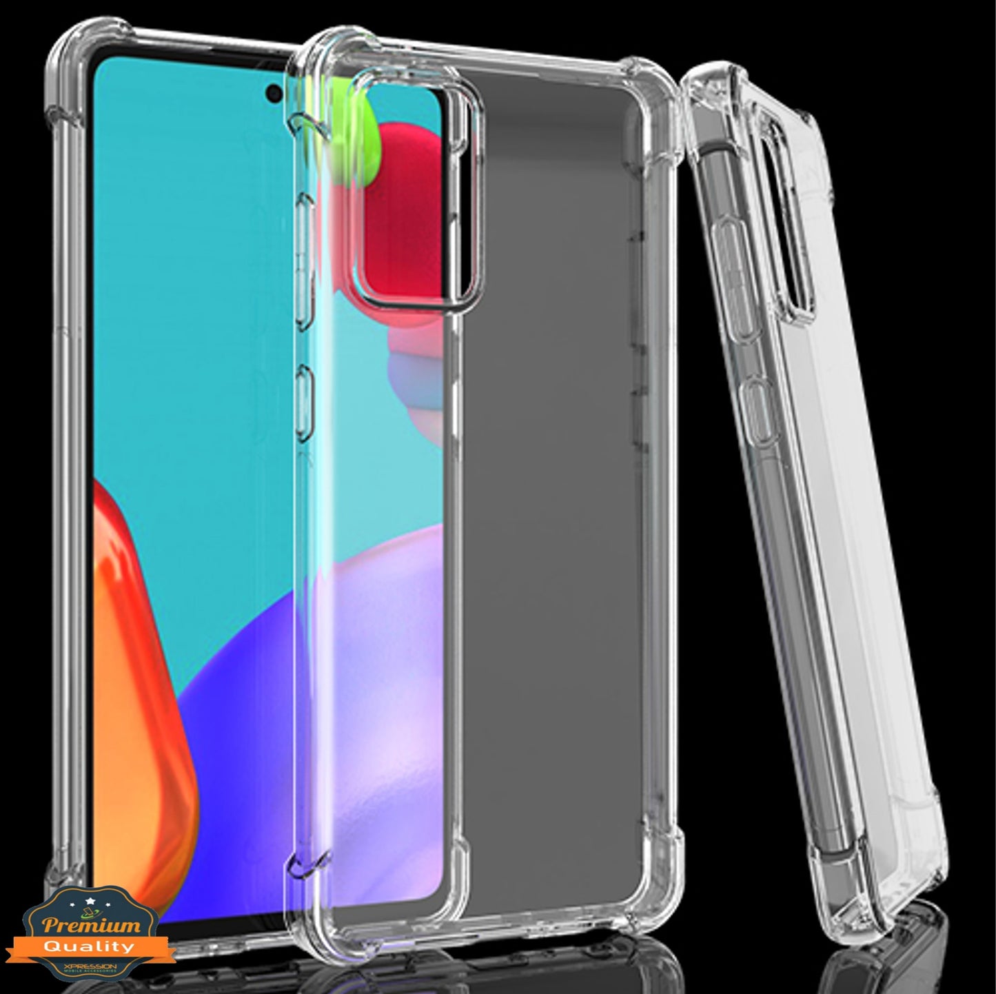 For Apple iPhone 15 Pro Max (6.7") HD Crystal Clear Hybrid TPU [Four-Corner Protective] Rubber Silicone Gel Transparent Clear Phone Case Cover