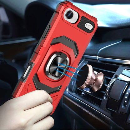 For Apple iPhone 17 Air (6.6") Hybrid Dual Layer with 360° Rotate Magnetic Ring Stand Holder Kickstand TPU Rugged PC Shockproof Case Cover