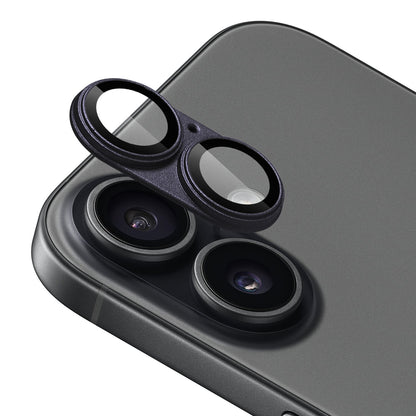 Camera Lens Protector for Apple iPhone 18 Camera Lens Protector Tempered Glass Metal Frame Scratch Resistant HD Clear Precision Fit Purple