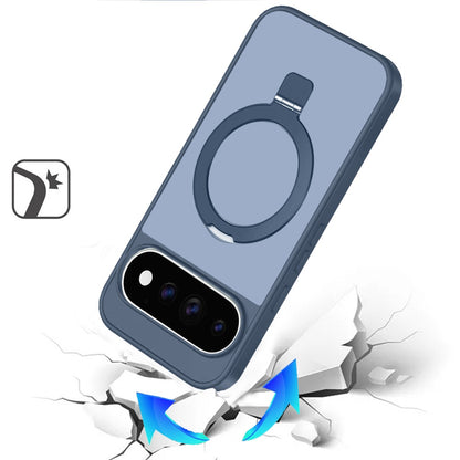 Magnetic Ring Stand Full Rotation Matte Shockproof Grip Anti Slip Durable Camera Protection Hybrid