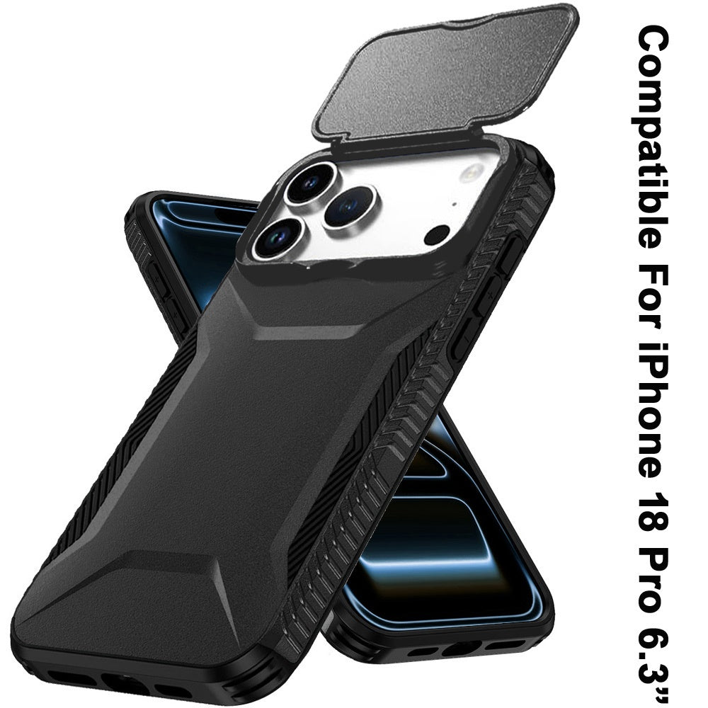 Phone Case for Apple iPhone 18 Pro Shockproof Hybrid Rugged Grip Camera Window Guard Window Protective Heavy Duty Slim Textured Design Cover