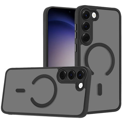 Matte Frosted Magnetic Back Hybrid Hard PC Soft TPU Camera Protection Slim Shock Absorbing Anti Fingerprint
