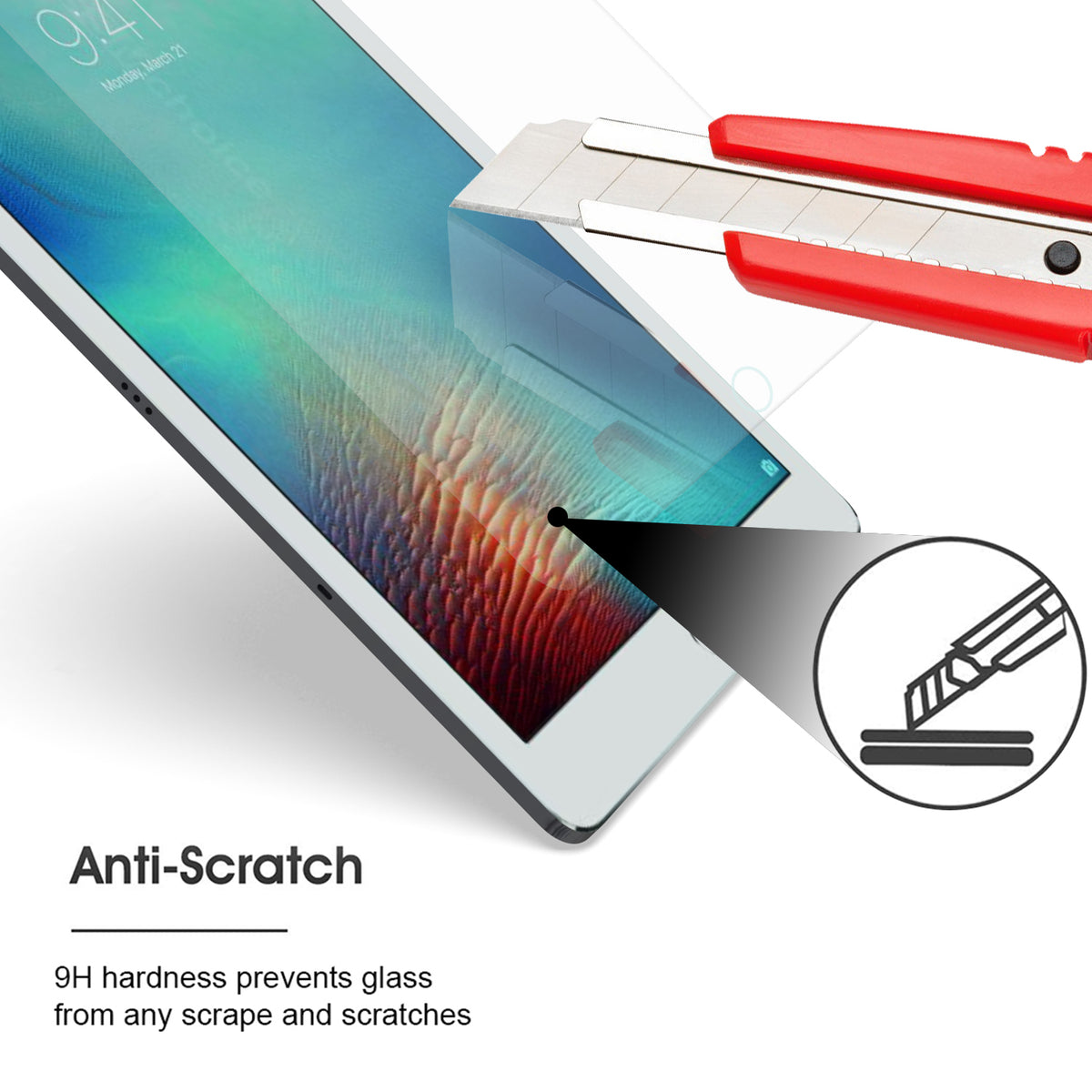 For Boost Celero 5G TAB Tempered Glass Screen Protector 9H Hardness, Touchpad Compatible, Case Friendly, Bubble Free, AB Glue, Ultra HD Protector Clear